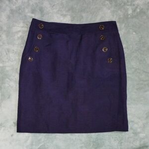 LOFT Blue Pencil Mini Skirt for Work